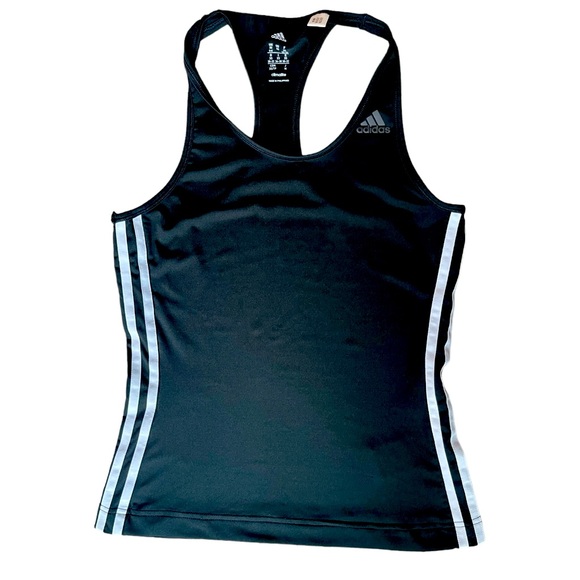 ADIDAS originals 3 stripe women's black climate tank, XS, UK 4-6 - Picture 1 of 10